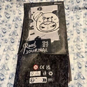 🧸 Hirono “Frostfall Hour” Plush Pendant
🖤 Pop Mart Road Journal Series: